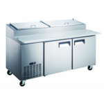 Admiral Craft GRPZ-2D 71'' Refrigerated Pizza Prep Table