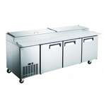 Admiral Craft GRPZ-3D 92'' Refrigerated Pizza Prep Table