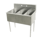 Advance Tabco 4-3-36 36" W Three Compartment Stainless Steel Sink without Drainboard