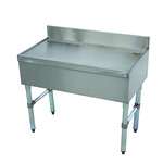 Advance Tabco CRD-12 Stainless and Galvanized Steel Underbar Drain Workboard Unit, Freestanding, 12" x 21"