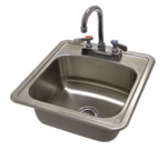 Advance Tabco DI-1-1515 Lite" Series 1 Compartment Stainless Steel Sink, Drop-In