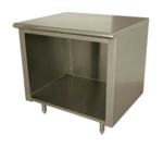 Advance Tabco EB-SS-249 Open Front Cabinet Base Work Table with Stainless Steel Top