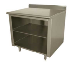 Advance Tabco EK-SS-247M Open Front Cabinet Base Work Table with Stainless Steel Top