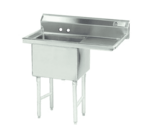 Advance Tabco FC-1-3024-24R 56.5" W One Compartment Sink