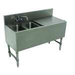 Advance Tabco PRB-19-42L Underbar Sink Unit, 2 Compartment, 48"W x 20"D