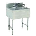 Advance Tabco SLB-22C Underbar Sink Unit, 2 Compartment, 24"W x 18"D