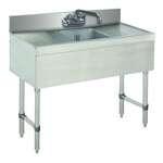 Advance Tabco SLB-31C Underbar Sink Unit, 1 Compartment, 36"W x 18"D