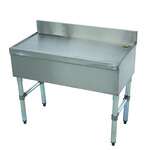 Advance Tabco SLD-12 Stainless and Galvanized Steel Underbar Drain Workboard Unit, Freestanding, 12" x 18"