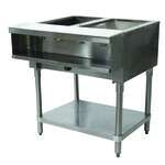 Advance Tabco WB-2G-LP Liquid propane Hot Food Table with Open Base