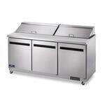 Arctic Air AMT72R 71.5'' Mega Top Refrigerated Salad / Sandwich Prep Table