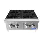 Atosa USA, Inc. Atosa USA ACHP-4 4 Burner Countertop Gas Hotplate / Range with Manual Controls - 32,000 BTU