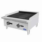 Atosa USA, Inc. Atosa USA ATCB-24 24.00" Gas Countertop Standard Duty Lava Rocks Charbroiler with Manual Control - 70,000 BTU