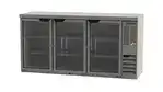 Beverage Air BB72HC-1-FG-S-27 3 Door Refrigerated Back Bar Storage Cabinet