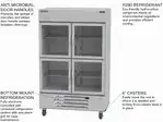 Beverage Air HBR49HC-1-HG Glass Half Door Refrigerator, Reach-In - 2 Section