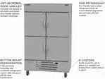 Beverage Air HBR49HC-1-HS Solid Half Door Refrigerator, Reach-In - 2 Section