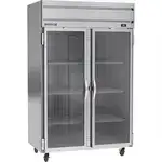 Beverage Air HR2HC-1G Glass Door Refrigerator, Reach-In - 2 Section