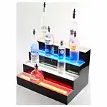 Beverage Air LBD4-72L Countertop Lighted Liquor Bottle Display - 72 Bottle Capacity