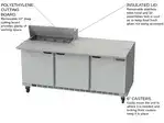 Beverage Air SPE72HC-08C 72'' Refrigerated Salad / Sandwich Prep Table