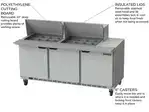 Beverage Air SPE72HC-24M 72'' Mega Top Refrigerated Salad / Sandwich Prep Table