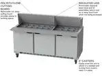 Beverage Air SPE72HC-30M 72'' Mega Top Refrigerated Salad / Sandwich Prep Table