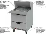 Beverage Air SPED27HC-12M 27'' Mega Top Refrigerated Salad / Sandwich Prep Table