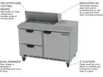 Beverage Air SPED48HC-08-2 48'' Refrigerated Salad / Sandwich Prep Table