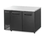 Blue Air BBB59-2S-HC 2 Door Refrigerated Back Bar Storage Cabinet