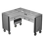 Caddy TF-613-L Slimline (L-Shaped) Serving Counter, Hot Food, Electric