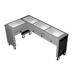 Caddy TF-614-L Slimline (L-Shaped) Serving Counter, Hot Food, Electric