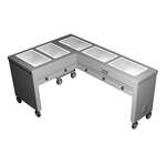 Caddy TF-615-L Slimline (L-Shaped) Serving Counter, Hot Food, Electric