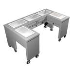 Caddy TF-615-U Slimline (U-Shaped) Serving Counter, Hot Food, Electric