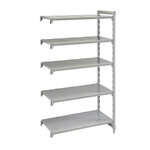 Cambro CPA216084S5PKG Camshelving® Premium Series 60"W x 21"D x 84"H Shelving Unit, Plastic with Metal Frame - NSF