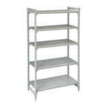 Cambro CPU183684VS5PKG Camshelving® Premium Series 36"W x 18"D x 84"H Shelving Unit, Plastic with Metal Frame - NSF