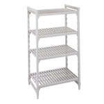 Cambro CPU184884V4PKG Camshelving® Premium Series 48"W x 18"D x 84"H Shelving Unit, Plastic with Metal Frame - NSF