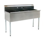 Eagle Group 2136-3-16/3-1X 37.38" W Three Compartment Stainless Steel Sink without Drainboard