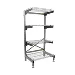 Eagle Group Q1836V76-4 Q-LEVER Cantilever Shelving Unit,  4-tier,  40"W x 23"D x 76"H overall size