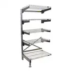 Eagle Group Q1860V76A-5 Q-LEVER Cantilever Add-On Shelving Unit,  5-tier,  61-1/2"W x 23"D x 76"H overall size