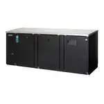 Everest Refrigeration EBB90 3 Door Refrigerated Back Bar Storage Cabinet