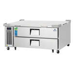 Everest Refrigeration ECB52D2 51.88" 2 Drawer Stainless & Galvanized Steel Refrigerated Chef Base