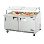 Everest Refrigeration EOTPW2 59.13'' Mega Top Refrigerated Salad / Sandwich Prep Table