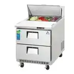 Everest Refrigeration EPBNR1-D2 27.75'' Refrigerated Salad / Sandwich Prep Table