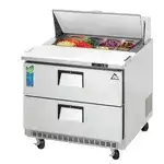 Everest Refrigeration EPBNSR2-D2 35.63'' Refrigerated Salad / Sandwich Prep Table