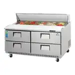 Everest Refrigeration EPBNWR2-D4 59.13'' Refrigerated Salad / Sandwich Prep Table