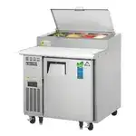 Everest Refrigeration EPPR1 35.63'' Refrigerated Pizza Prep Table