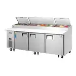 Everest Refrigeration EPPR3 93.13'' Refrigerated Pizza Prep Table