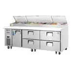 Everest Refrigeration EPPR3-D4 93.13'' Refrigerated Pizza Prep Table