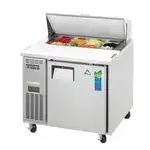 Everest Refrigeration EPR1 35.63'' Refrigerated Salad / Sandwich Prep Table