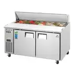 Everest Refrigeration EPWR2 59.13'' Refrigerated Salad / Sandwich Prep Table