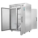 Everest Refrigeration ESPT-2S-2S Solid Door Refrigerator, Pass-Thru - 2 Section