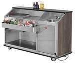 FWE / Food Warming Equipment Co., Inc. AS-BBC-8-HS Architectural Series Portable Bar  with hand sink